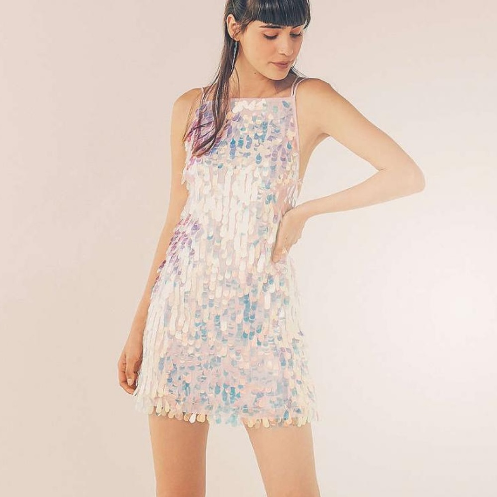 Motel Rocks Sequin Dress - Pink (NEW W/ TAGS)